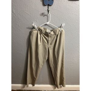Izod Golf Pants Mens‎ 36x 30 Beige Pleated Front